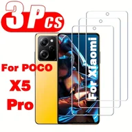 Inne - TEMU Zestaw 3 sztuk hartowanego szkła ochronnego do Xiaomi Poco X5 Pro, ochronna do Xiaomi Poco X5 Pro, hartowane szkło ochronne do Poco X5 Pro, - miniaturka - grafika 1