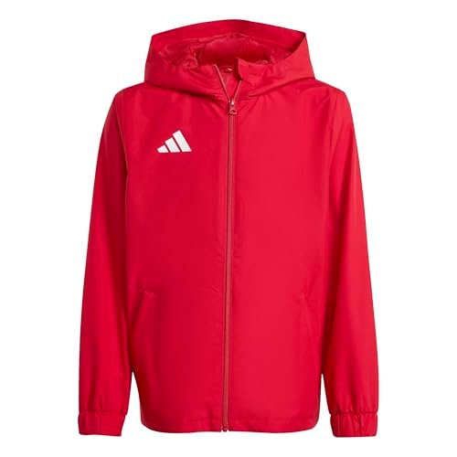 adidas uniseks-kind Entrada26 All Weather Jacket Kids, team power red 2/white, 13-14 Years