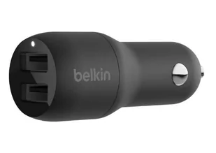 BELKIN Ładowarka samochodowa Dual USB-A Car Charger 12W x2 czarna CCB001btBK - Ładowarki samochodowe - miniaturka - grafika 2