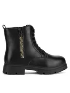 Buty dla dziewczynek - DeeZee Trzewiki CF2877-2 Czarny - miniaturka - grafika 1