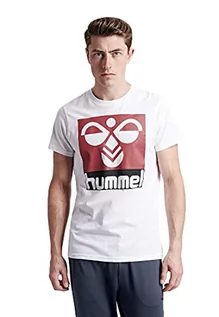 Koszulki męskie - Hummel męski hmlrandall S/S T-Shirt, biały, s 201540-9001 - grafika 1