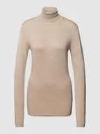 Swetry damskie - Sweter z dzianiny z golfem model ‘MAFA’ - miniaturka - grafika 1