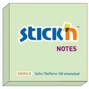 Notesy i bloczki - Hopax Notes samoprzylepny 76mm x 76mm zielony pastel - miniaturka - grafika 1