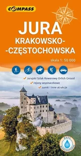 Mapa tur. - Jura Krakowsko-Częstochowska lam. - książka - Obcojęzyczne przewodniki, mapy i atlasy - miniaturka - grafika 1