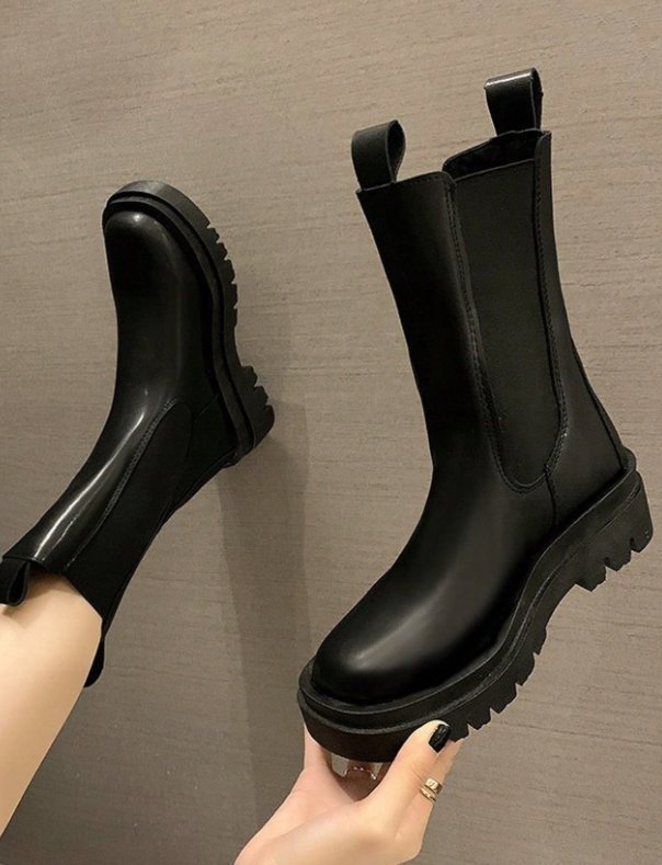 SHEIN CZARNE BOTKI DAMSKIE ZA KOSTKĘ PROSTE KLASYCZNE 41 1KA