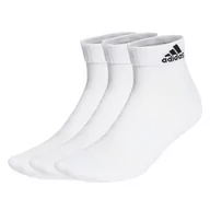 Skarpetki męskie - Skarpetki adidas  Cushioned Sportswear Ankle Socks 3 Pairs White  XL - miniaturka - grafika 1