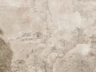 Fototapety - Fototapeta motyw orientalny beżowym - 371 x 280 cm - ONE WALL ONE ROLE - miniaturka - grafika 1