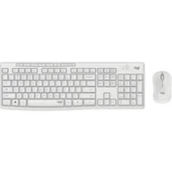 Zestawy myszka + klawiatura - Logitech MK295 Silent Wireless Combo, hiszpański układ QWERTY – biały - miniaturka - grafika 1
