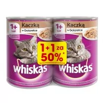 Whiskas Adult dla Kota KACZKA W GALARETCE Zestaw 2x 400g 425478-WHI-G-KAC-400 - Mokra karma dla kotów - miniaturka - grafika 1