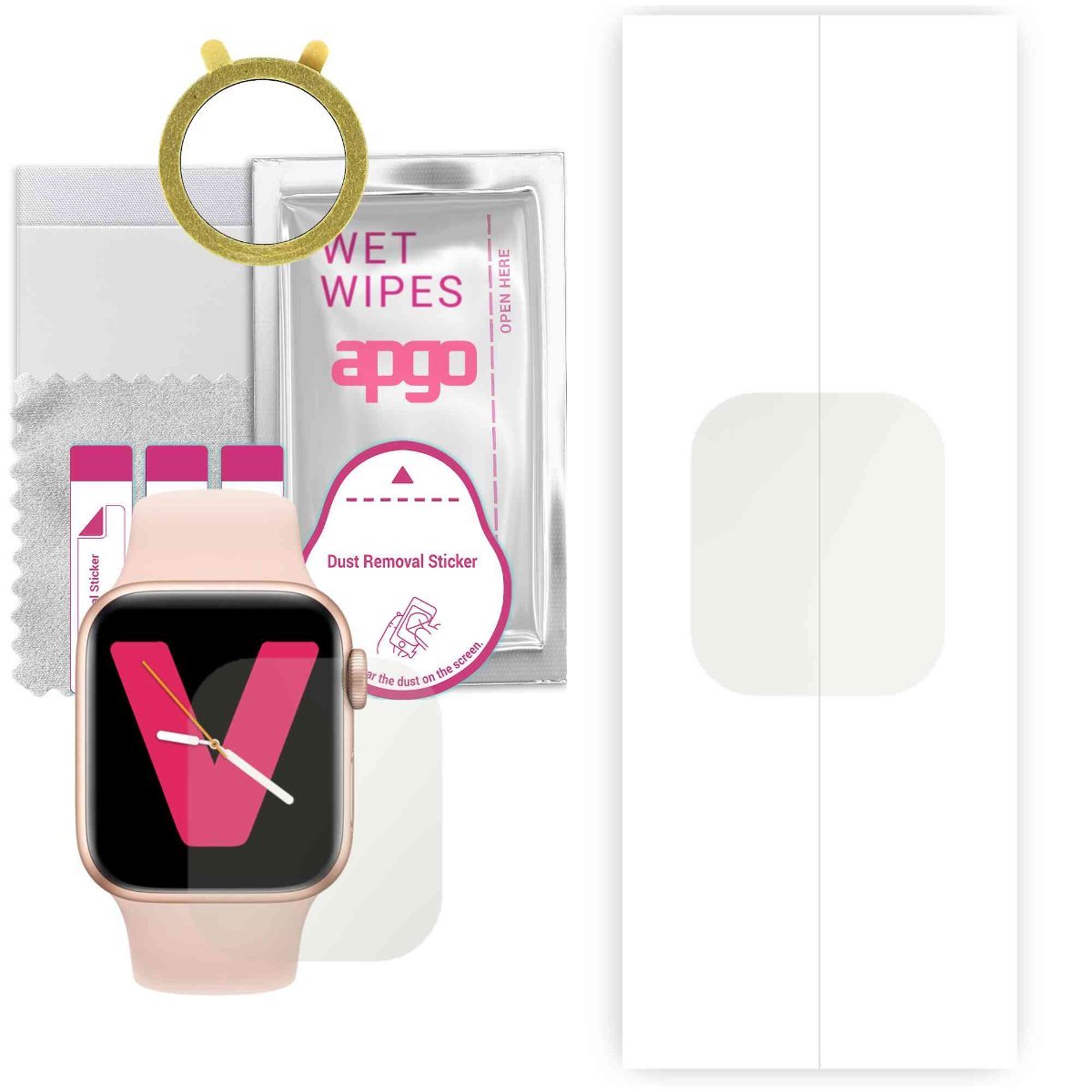 1x Folia hydrożelowa MATOWA do Rubicon T900 - apgo Smartwatch Hydrogel MATTE Protection Ochrona na ekran smartwatcha