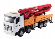 Zabawki zdalnie sterowane - CIĘŻARÓWKA Z POMPĄ DO BETONU 1:18 HUINA 1381 CZERWONA - miniaturka - grafika 1