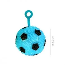 Piłka na palec gumowa świecąca 6 cm Football TRENDHAUS 961761 TRE - Piłki dla dzieci - miniaturka - grafika 1