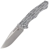 Noże - Nóż składany Bestech Keen II Black White Damascus G10 / Titanium, Stonewash / Satin CPM S35VN by Koens Craft (BT2301C) - miniaturka - grafika 1