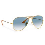 Okulary przeciwsłoneczne - Aviator Okulary przeciwsłoneczne RAY-BAN - Large Metal 0RB3025 001/3F Gold/Light Blue Gradient - miniaturka - grafika 1