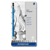 Ołówki - Staedtler Ołówki szkicowe Lumograph 8B-2H - miniaturka - grafika 1