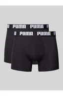 Majtki damskie - Obcisłe bokserki z detalem z logo w zestawie 2 szt. - Puma - miniaturka - grafika 1