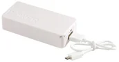 Powerbanki - Powerbank TOP ENERGY, biały - miniaturka - grafika 1