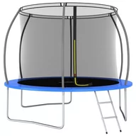 Trampoliny - vidaXL Trampolina z akcesoriami, okrągła, 305x76 cm, 150 kg - miniaturka - grafika 1