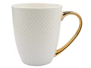 Florina Kubek Porcelanowy Romby Biały 420 Ml Wh - Kubki - miniaturka - grafika 1