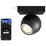 Systemy inteligentnych domów - Philips Philips Hue Buckramsingle spot black 1x5W 230V | 929003048701 - miniaturka - grafika 1