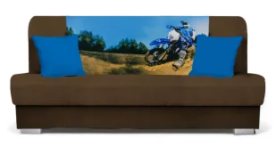 Brązowa rozkładana wersalka z quadem K6-D38 - Sofy i kanapy Brązowa rozkładana wersalka z quadem K6-D38 - Sofy i kanapy - miniaturka - grafika 1