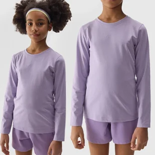 4F BLUZKA DZIEWCZĘCA LONGSLEEVE DZIECIĘCA JUNIOR SS24 - Bluzki damskie - miniaturka - grafika 1