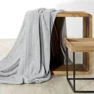 Koce - Eurofirany Koc Flanelowy Design Cindy2 Srebrny 170x210 352529 - miniaturka - grafika 1