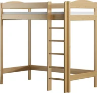 Łóżka dla dzieci i młodzieży - Elior Drewniane łóżko dla dziecka z antresolą, sosna - Igi 3X 190x80 cm - miniaturka - grafika 1