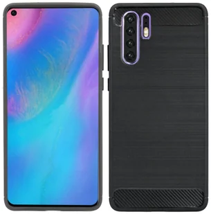 cofi1453® Etui silikonowe Carbon kompatybilne z HUAWEI P30 PRO Etui TPU Miękkie etui na telefon komórkowy Pokrowiec ochronny Czarny - Etui i futerały do telefonów - miniaturka - grafika 1