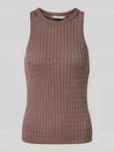 Kamizelki damskie - Bezrękawnik o kroju slim z czystej bawełny - miniaturka - grafika 1