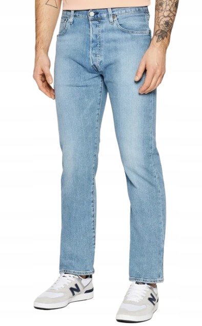 LEVI'S JEANSY MĘSKIE NIEBIESKIE NA GUZIKI Z LOGO 30/32 16BA