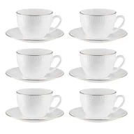 Filiżanki - Komplet filiżanek porcelanowych 250 ml 6 sztuk ROMA GOLD - miniaturka - grafika 1