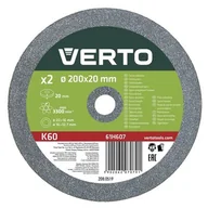 Tarcze do pił - Verto Tarcze szlifierskie 61H607 200 x 20 x 20 mm 2 sztuki) - miniaturka - grafika 1