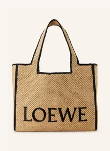 Loewe Torba Shopper Font Tote Large beige - Torebki damskie - miniaturka - grafika 1