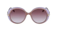 Okulary przeciwsłoneczne - KARL LAGERFELD Damskie okulary przeciwsłoneczne KL6084S, beżowe/liliowe, jeden rozmiar, Beżowy/liliowy, Rozmiar uniwersalny - miniaturka - grafika 1