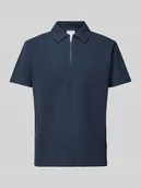 Koszulki męskie - Koszulka polo z krótkim zamkiem błyskawicznym model ‘SANDER’ - miniaturka - grafika 1