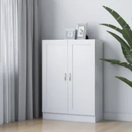 Regały - VidaXL Szafka na książki, biała, 82,5 x 30,5 x 115 cm, płyta wiórowa 802714 VidaXL - miniaturka - grafika 1