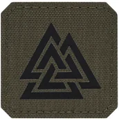 Odzież taktyczna i umundurowanie - Naszywka M-Tac Valknut Laser Cut Ranger Green/Black (51162232) - miniaturka - grafika 1
