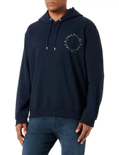 s.Oliver Big Size męska bluza z kapturem, niebieska, rozmiar 4XL, niebieski, 4XL - Bluzy męskie - miniaturka - grafika 1