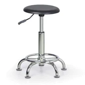 Krzesła i taborety kosmetyczne - Taboret roboczy PUR na ślizgaczach, okrągły - miniaturka - grafika 1