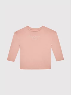 Bluzki dla dziewczynek - Pepe Jeans Bluzka Nuria PG502319 Różowy Regular Fit - grafika 1