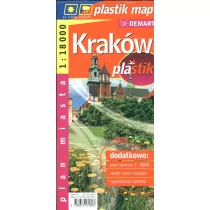 Kraków 1:18 000  plan miasta laminowany - Demart - Przewodniki - miniaturka - grafika 1