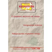 Aksjomat Piotr Nodzyński Miniatury matematyczne 58 O rysowaniu stycznych do okręgu Kongruencje liczbowe Potęga punktu względem okręgu - Andrzej Sendlewski, Piotr Jędrzejewicz, - Podręczniki dla gimnazjum - miniaturka - grafika 1