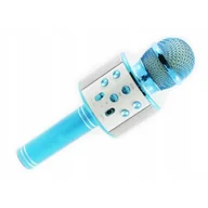 Mikrofony estradowe - Xrec Mikrofon  Mikrofon Karaoke Głośnik Bluetooth Ws858 Niebieski SB4990 - miniaturka - grafika 1