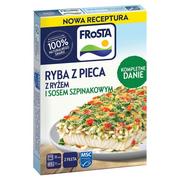 Ryby świeże i mrożone - FRoSTA Ryba z pieca z ryżem i sosem szpinakowym 375 g - miniaturka - grafika 1