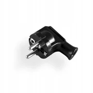 Kostki, złączki, wtyczki - Elgotech Wtyczka kątowa z uziemieniem WT-35-2 CZARNA EWT35-2CZA - miniaturka - grafika 1