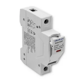 Qoltec Podstawa Bezpiecznikowa Z Diodą + Bezpiecznik Dc 1P|1000V |20A |10X38 |Solar - Klawisze i ramki Qoltec Podstawa Bezpiecznikowa Z Diodą + Bezpiecznik Dc 1P|1000V |20A |10X38 |Solar - Klawisze i ramki - miniaturka - grafika 1