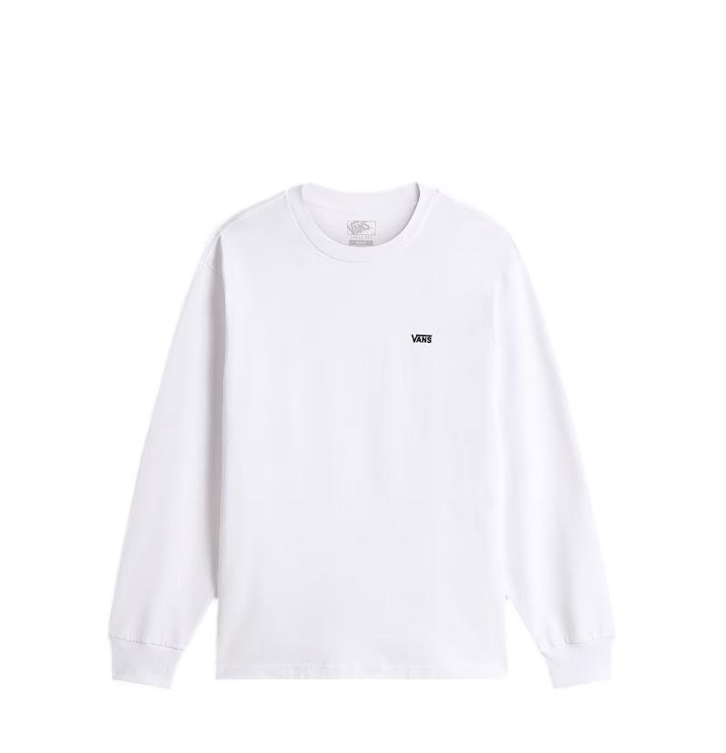 T-shirt Męski VANS Z długim rękawem Left Chest II Loose LS White VN000P1SWHT1 M