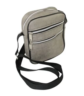 Skórzana Torba Męska Średnia Pionowa SZARA Antoszczyk (PL) 20 x 16 x 5 [cm] - Torby męskie - miniaturka - grafika 1