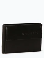 Portfele - Bugatti - Portfel męski ze skóry Sempre, czarny - miniaturka - grafika 1